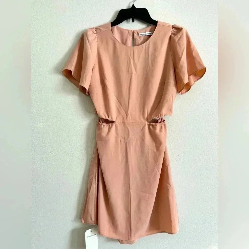 NWT Abercrombie and Fitch Open Back Mini Dress | size small